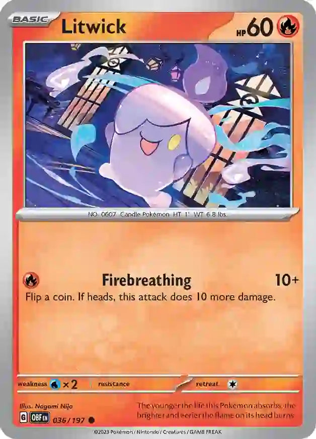 Obsidian Flames 036/197 Litwick