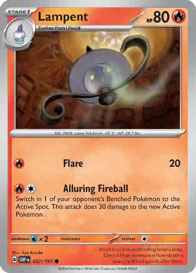 Obsidian Flames 037/197 Lampent