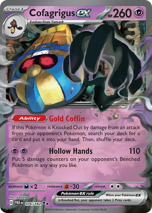 Paradox Rift 076/182 Cofagrigus Ex