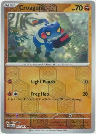 shrouded Fable 023/064 Croagunk Rev Holo