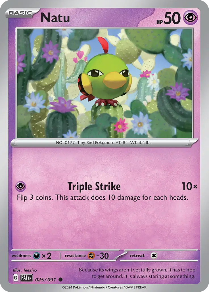 Paldean Fates 025/091 Natu