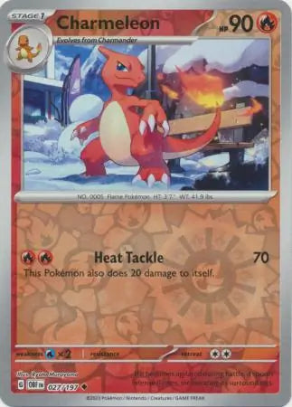 Obsidian Flames 027/197 Charmeleon Rev Holo