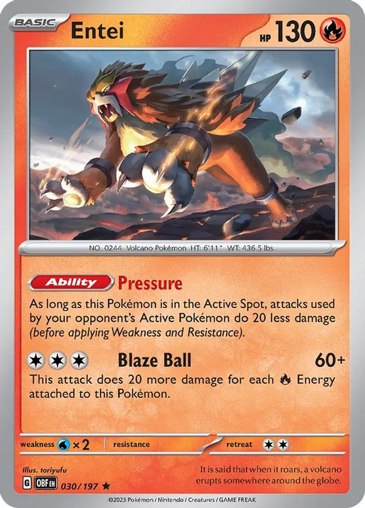 Obsidian Flames 030/197 Entei