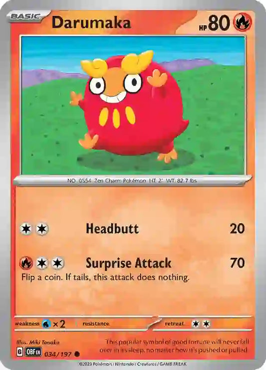 Obsidian Flames 034/197 Darumaka