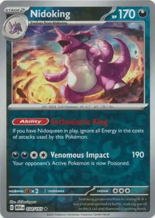 151  034/165 Nidoking Rev Holo