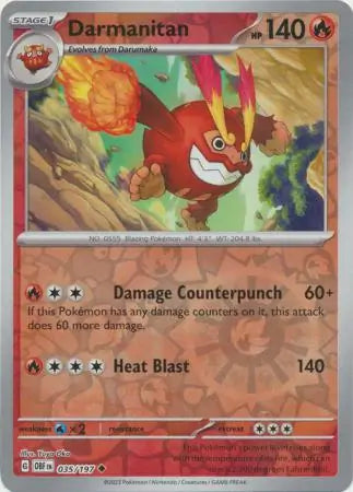 Obsidian Flames 035/197 Darmanitan Rev Holo