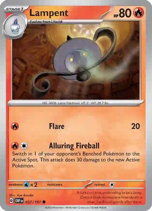Obsidian Flames 037/197 Lampent