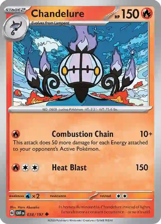 Obsidian Flames 038/197 Chandelure