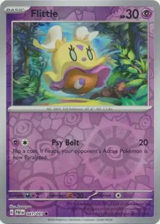 Paldean Fates 041/091 Flittle Rev Holo