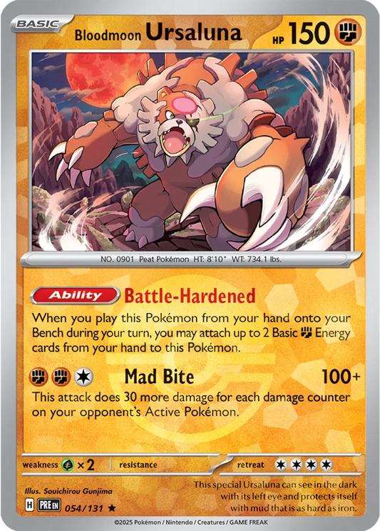 Prismatic Evolutions  054/131 Bloodmoon Ursaluna Poke Ball