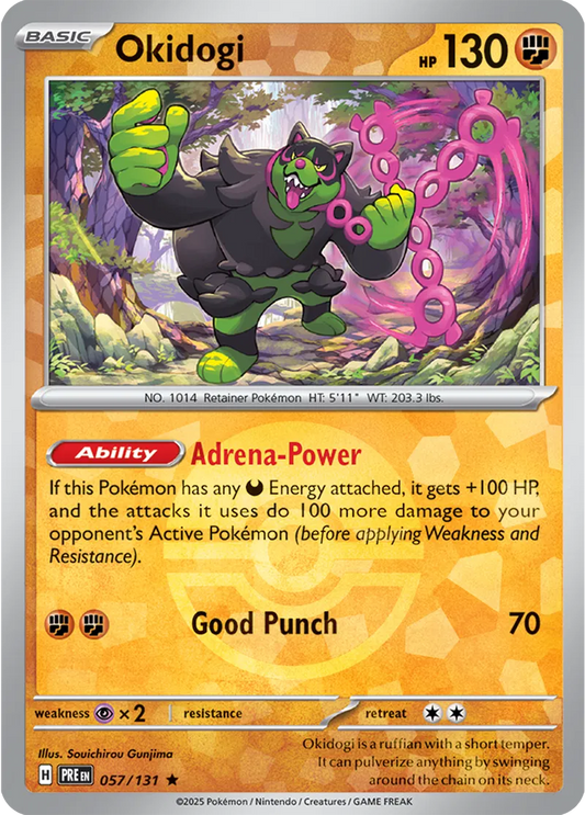 Prismatic Evolutions  057/131 Okidogi Poke Ball