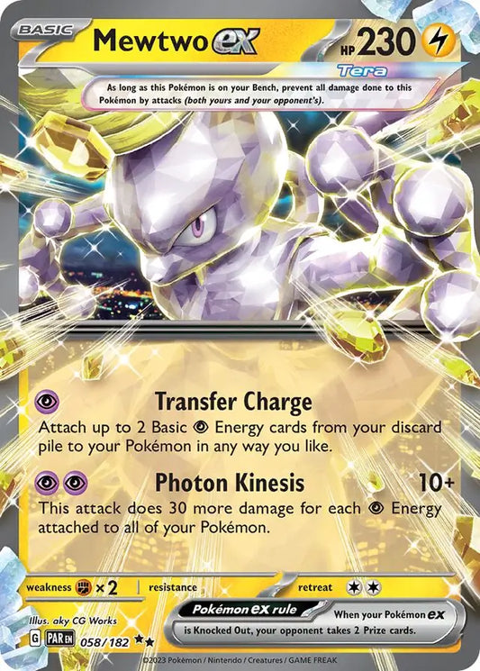 Paradox Rift 058/182 Mewtwo Ex