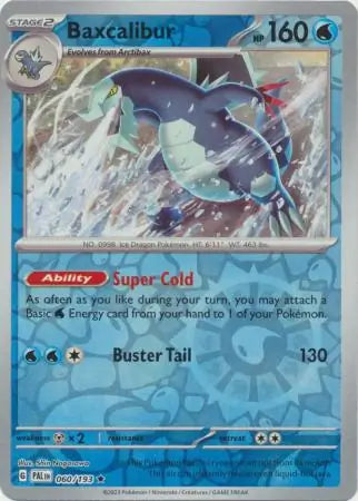 Paldea Evolved 060/193 Baxcalibur Rev Holo
