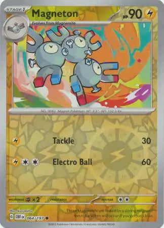 Obsidian Flames 064/197 Magneton Rev Holo
