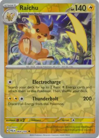 Paldea Evolved 064/193 Raichu Rev Holo