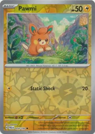 Paldea Evolved 074/193 Pawmi Rev Holo
