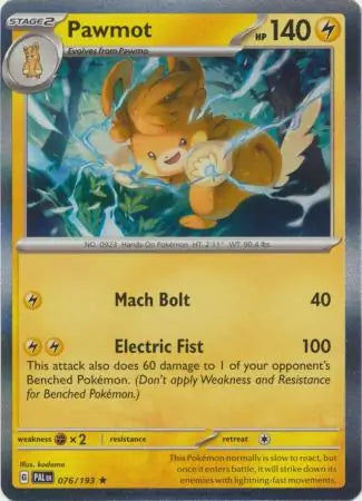 Paldea Evolved 076/193 Pawmot