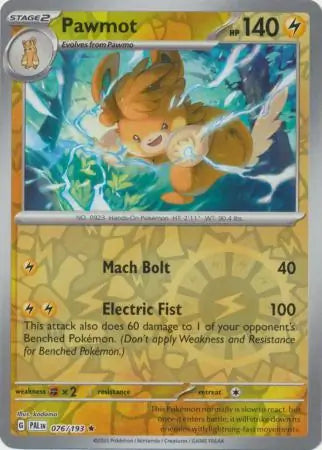 Paldea Evolved 076/193 Pawmot Rev Holo