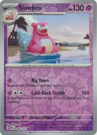 151  080/165 Slowbro Rev Holo
