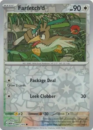 151  083/165 Farfetch'd Rev Holo
