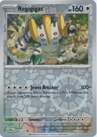 Prismatic Evolutions  086/131 Regigigas Rev Holo