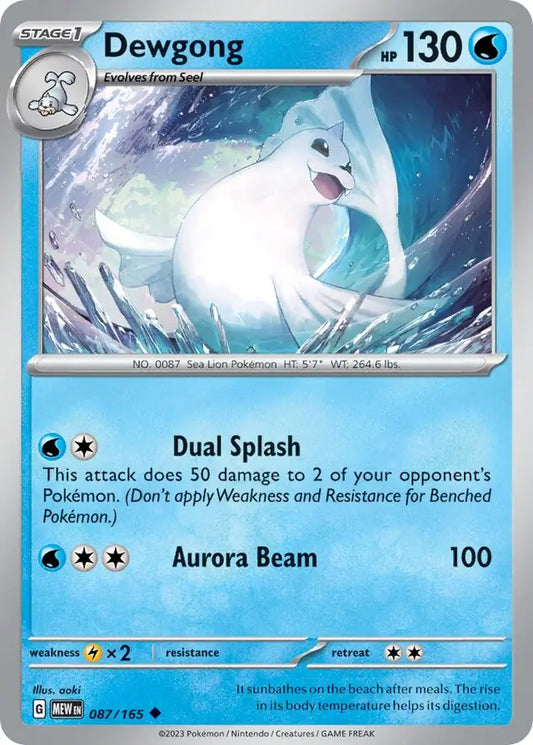 151  087/165 dewgong