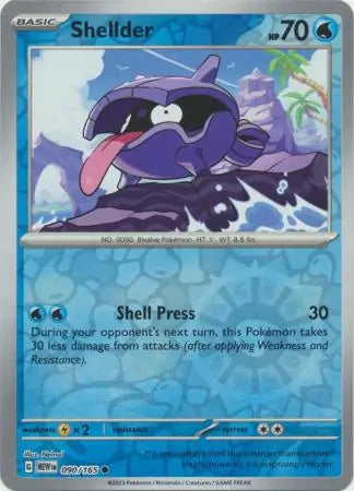 151  090/165 Shellder Rev Holo