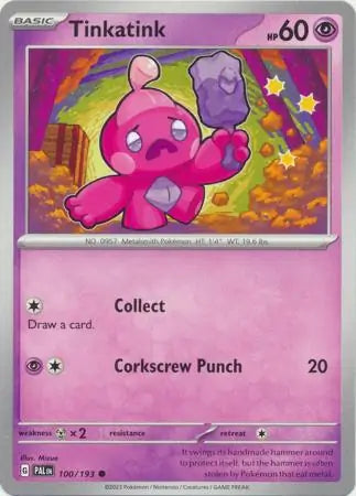 Paldea Evolved 100/193 Tinkatink