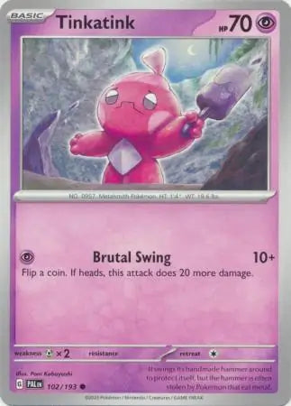 Paldea Evolved 102/193 Tinkatink