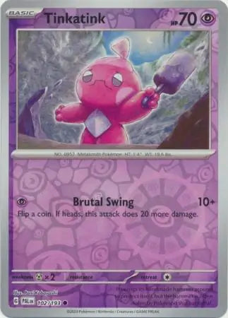 Paldea Evolved 102/193 Tinkatink Rev Holo