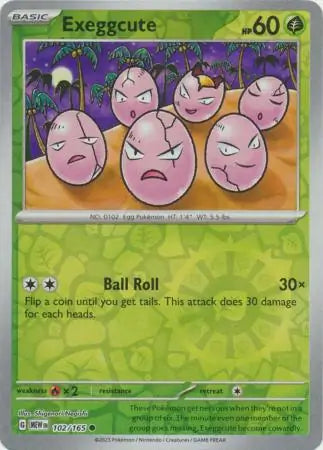 151  102/165 Exeggcute Rev Holo
