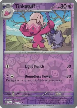 Paldea Evolved 103/193 Tinkatuff Rev Holo