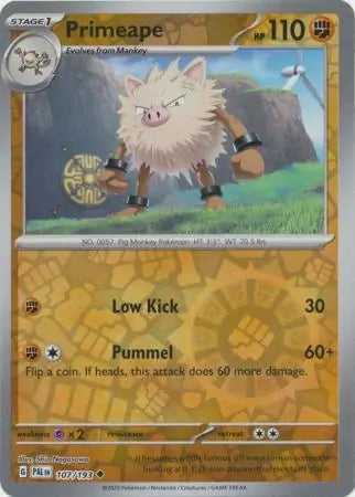 Paldea Evolved 107/193 Primeape Rev Holo