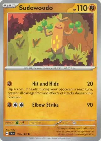 Paldea Evolved 109/193 Sudowoodo