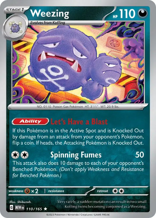 151  110/165 Weezing