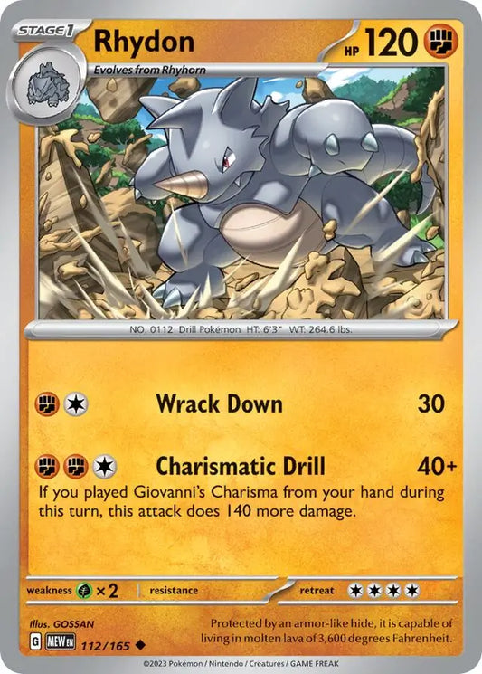 151  112/165 Rhydon
