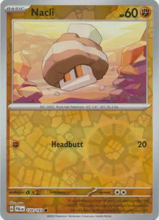 Paldea Evolved 120/193 Nacli Rev Holo