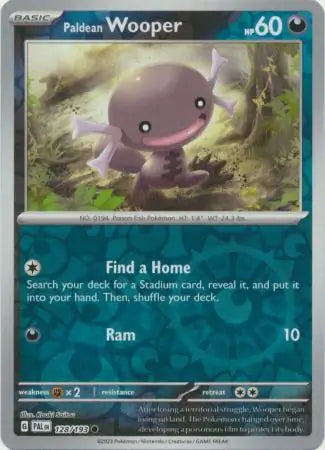 Paldea Evolved 128/193 Paldean Wooper Rev Holo