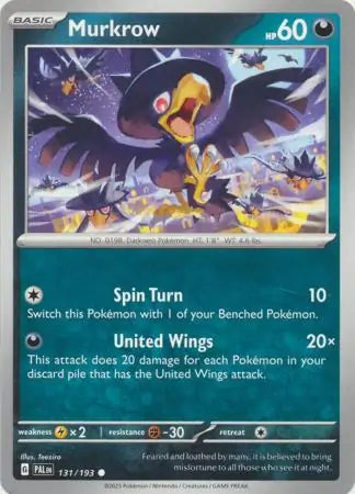 Paldea Evolved 131/193 Murkrow