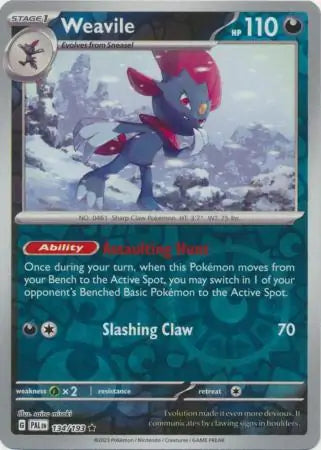 Paldea Evolved 134/193 Weavile Rev Holo