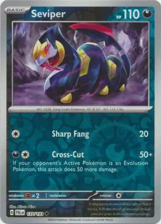 Paldea Evolved 137/193 Seviper Rev Holo
