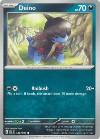 Paldea Evolved 138/193 Deino