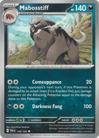 Paldea Evolved 143/193 Mabosstiff