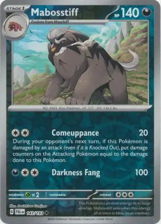 Paldea Evolved 143/193 Mabosstiff Rev Holo