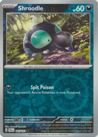 Paldea Evolved 145/193 Shroodle Rev Holo
