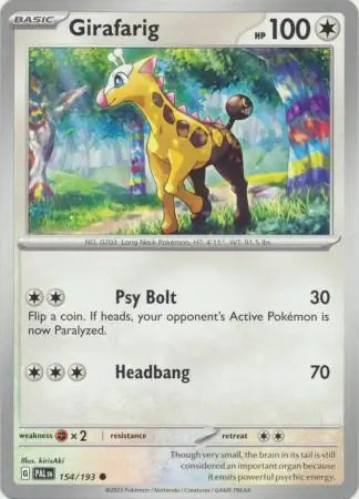 Paldea Evolved 154/193 Girafarig