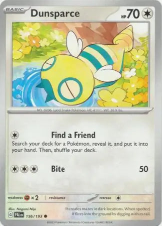 Paldea Evolved 156/193 Dunsparce