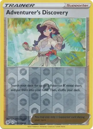 Fusion Strike  224/264 Adventurer's Discovery Rev Holo